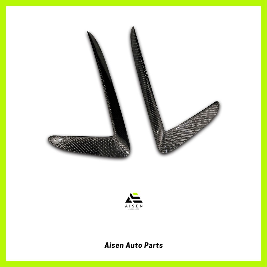 Aisen Auto Parts Tesla Model 3 Carbon Fiber Fog Light Trim