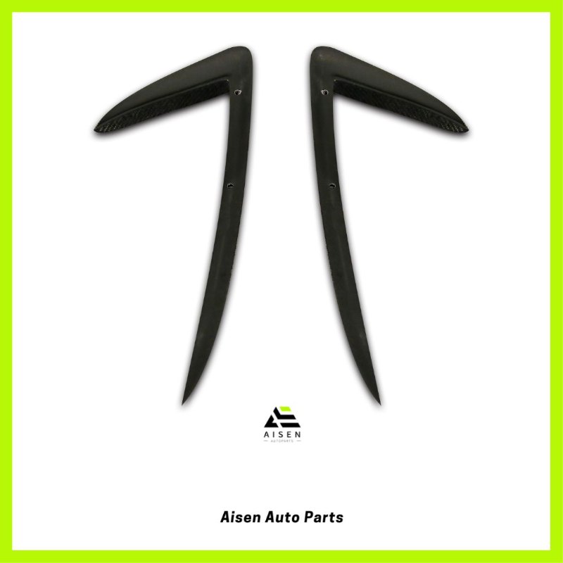 Aisen Auto Parts - Tesla Model 3 Carbon Fiber Fog Light Trim - 02