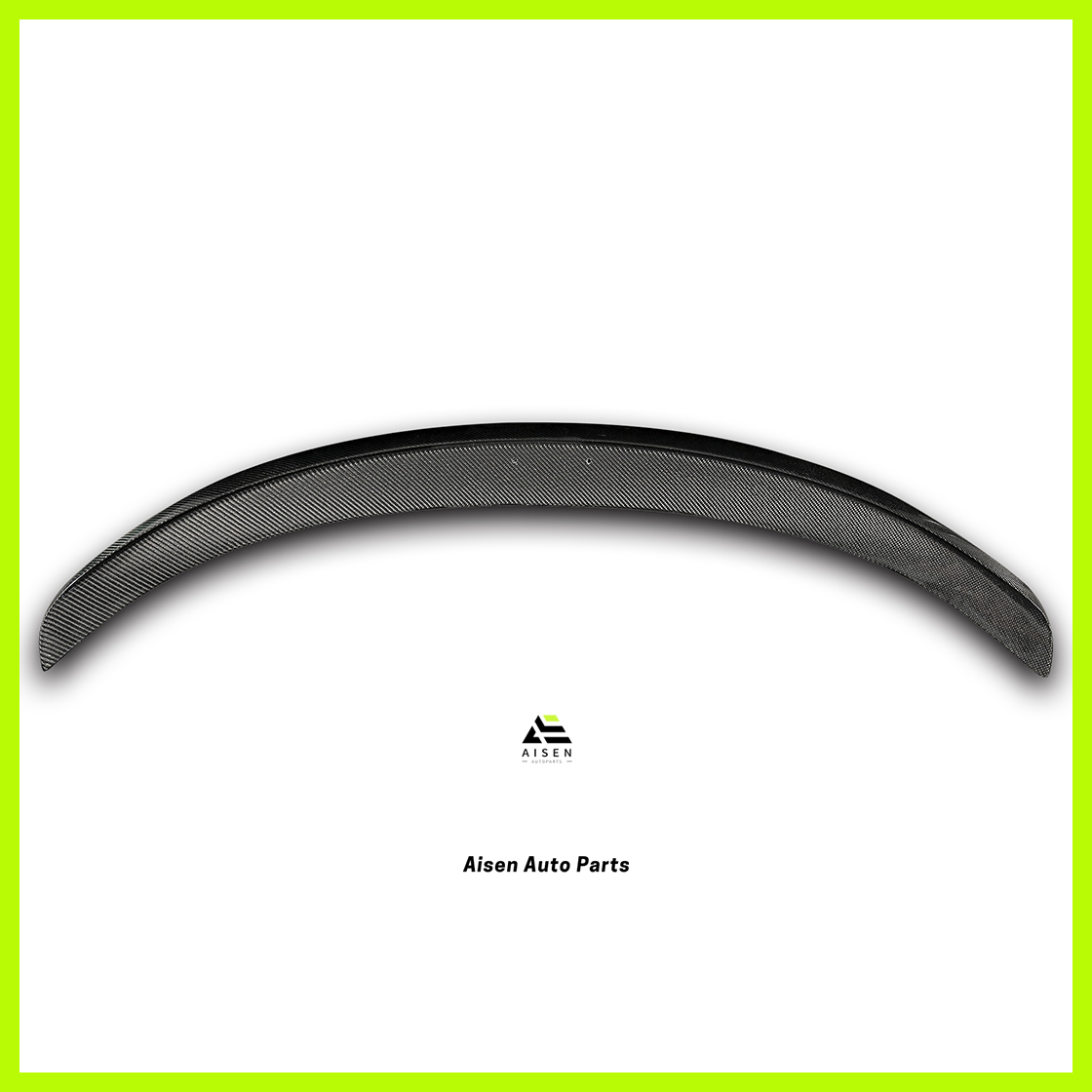 Aisen Auto Parts - Tesla Model 3 Carbon Fiber Spoiler - A Style