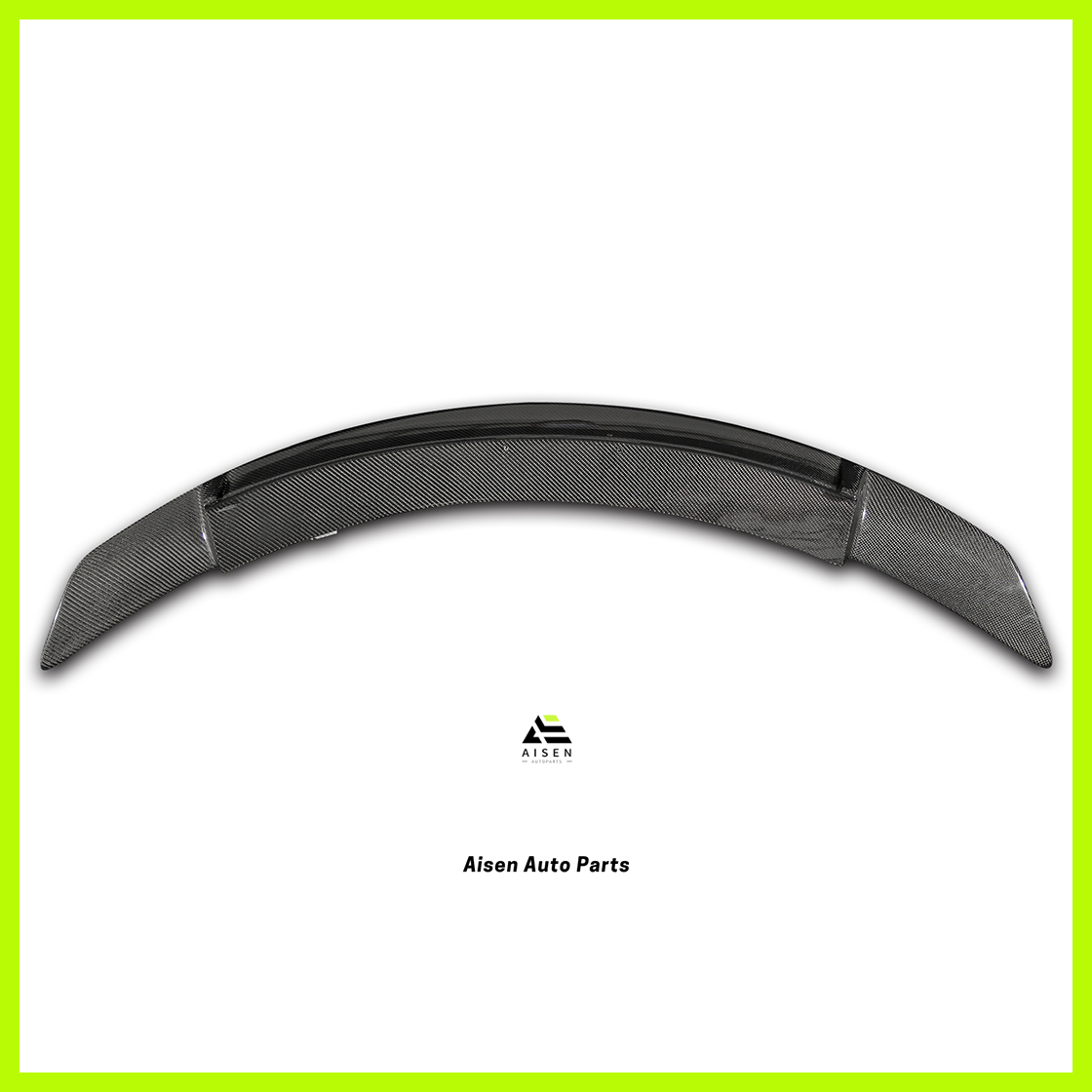 Aisen Auto Parts - Tesla Model 3 Carbon Fiber Spoiler - C Style