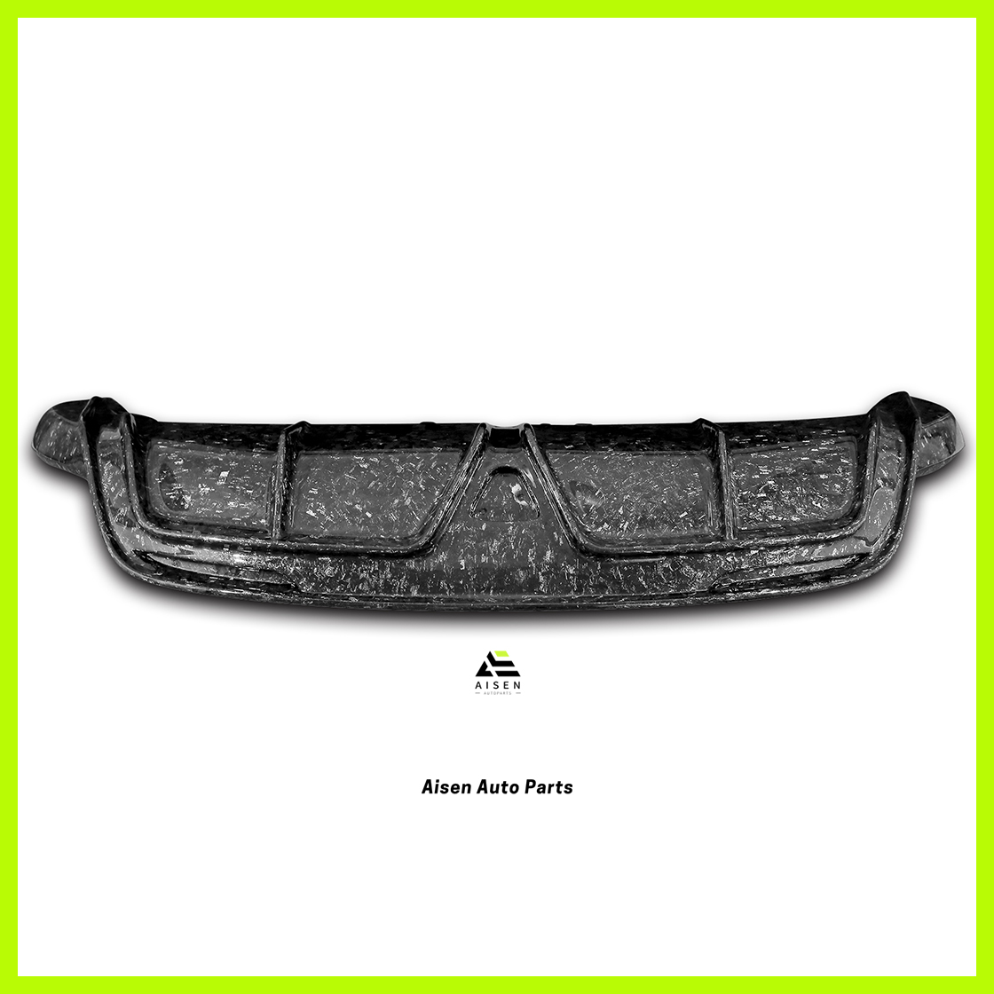 Aisen Auto Parts - Tesla Model Y Carbon Fiber Rear Diffuser Bumper - B Style（Forged carbon fibre）