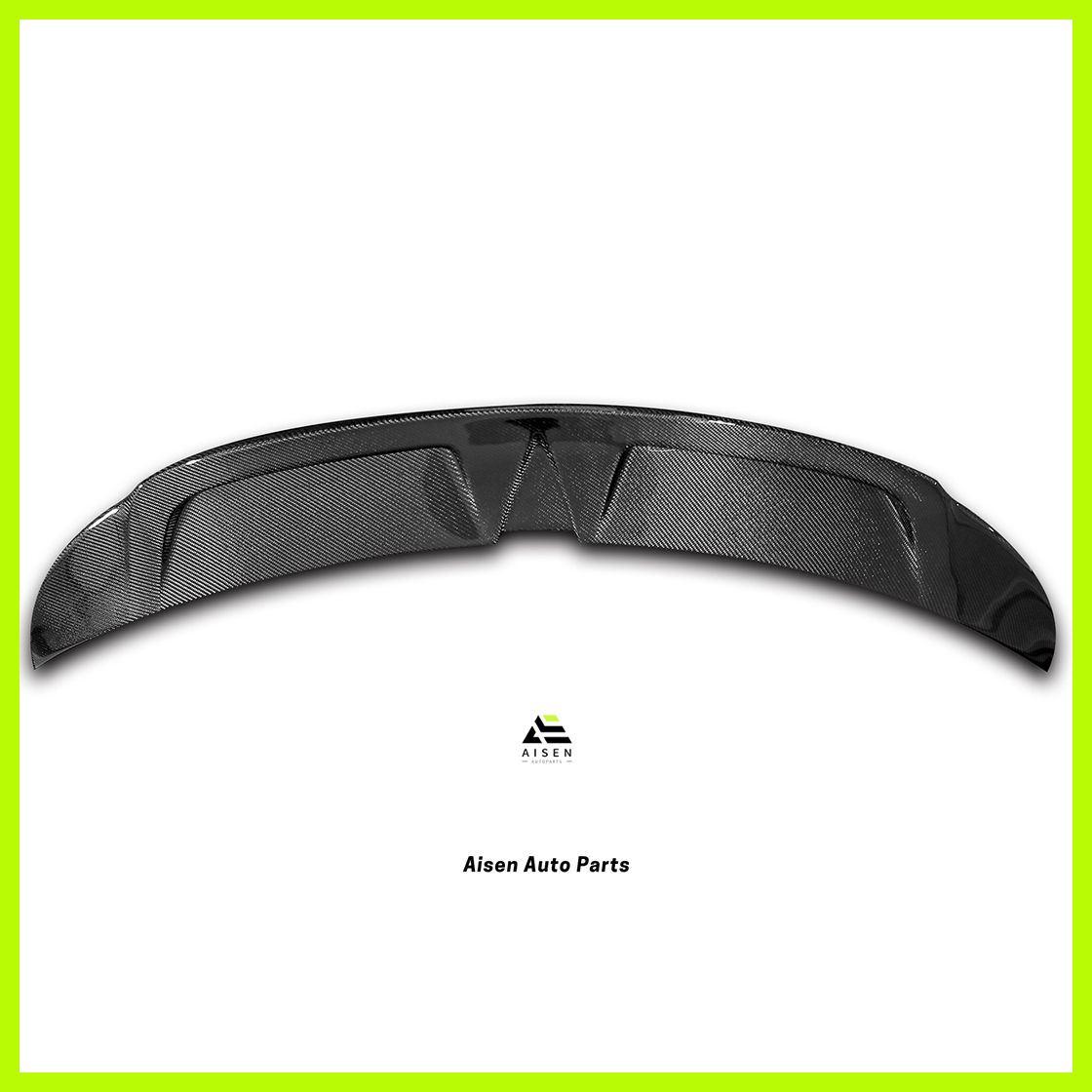 Aisen Auto Parts - Tesla Model Y Carbon Fiber Spoiler - A Style
