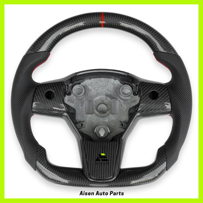 Carbon Fibre Tesla Steering Wheel From Aisen Auto Parts